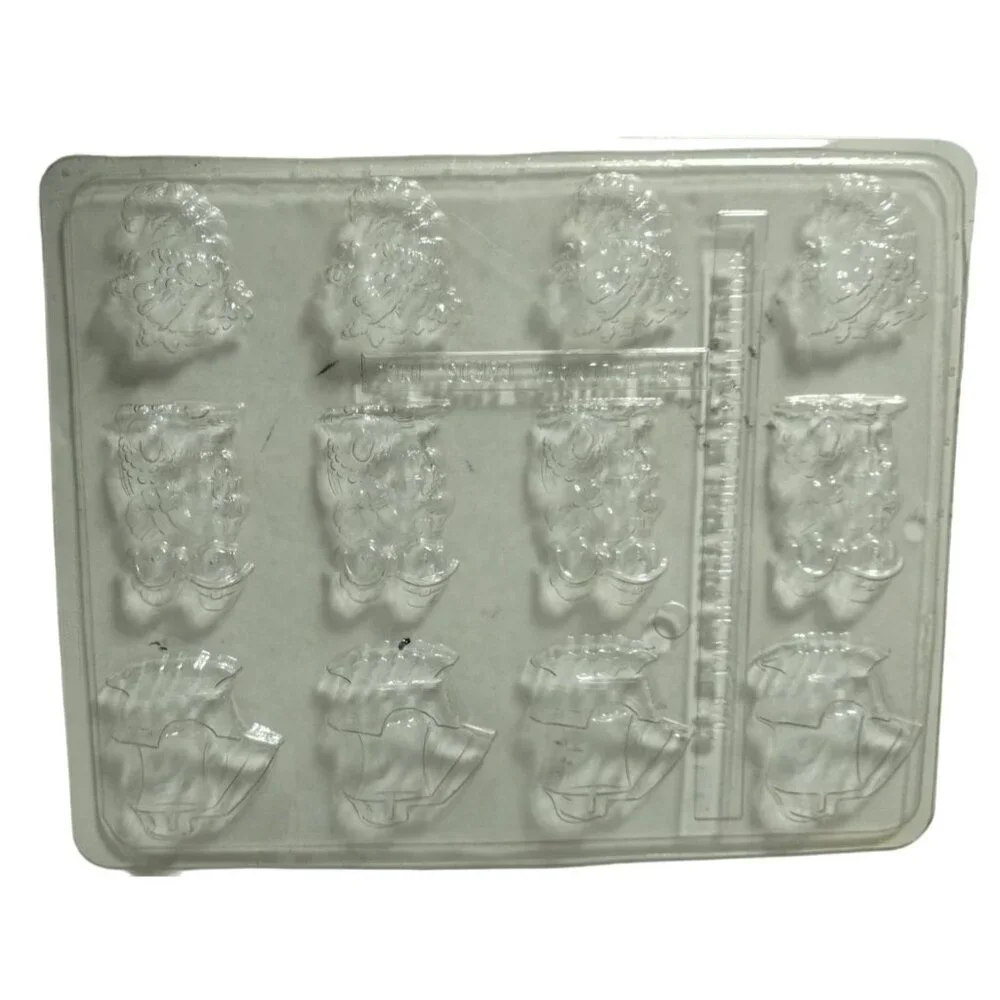 Hallmark‎ Cards Clear Plastic Thanksgiving Candy Molds Makes 12 Servings.